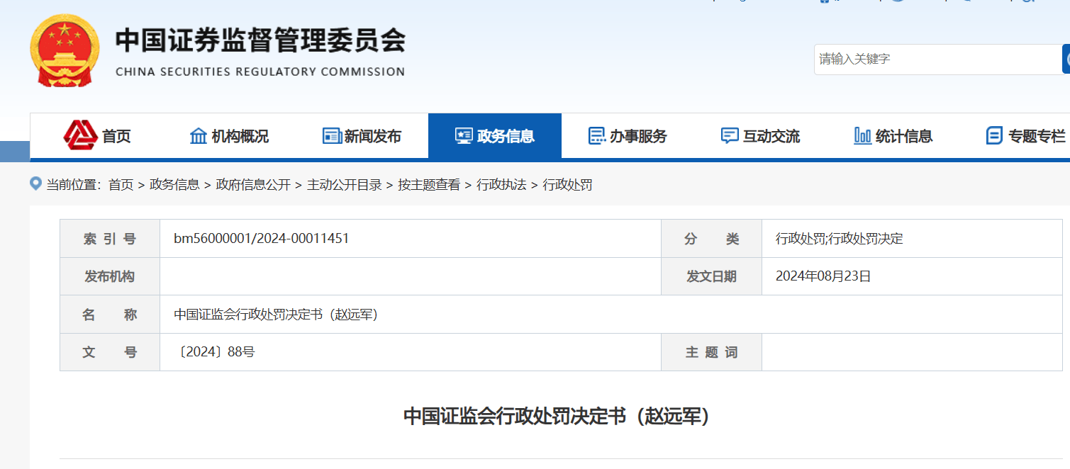 光大证券前员工内幕交易亏损532万，证监会出手！罚款460万元，10年市场禁入